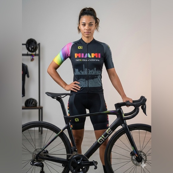 Alé Cycling Miami No Boundaries Kit - Jersey & Bib Shorts - Size Medium